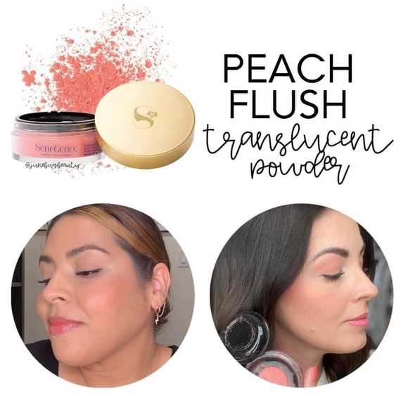 SeneGence Translucent Loose Powder Blush Peach Flush NEW - Picture 2 of 6